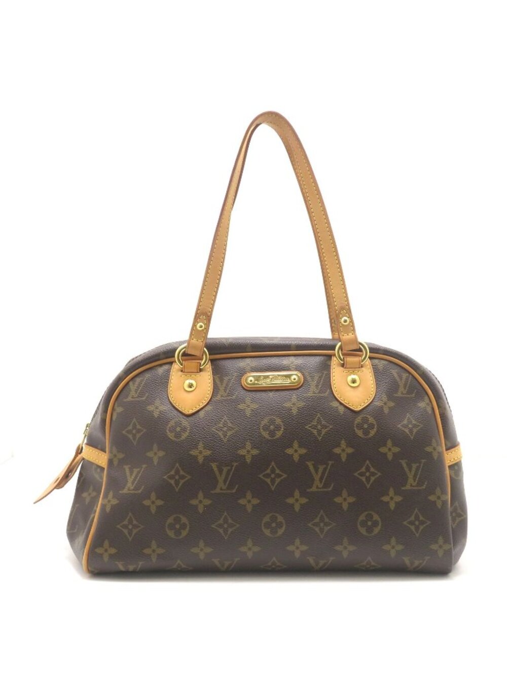 Louis Vuitton Montorgueil PM Monogram Shoulder Bag Canvas Brown